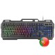 Mars Gaming MK120PT Teclado Gaming FRGB Aluminio Antighosting Soporte Smartphone Gris y Negro Idioma Portugués